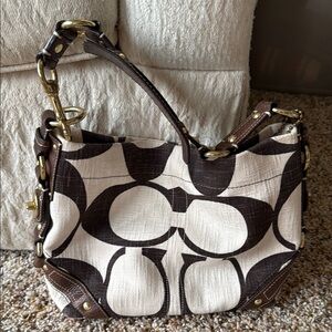 Coach Brown and Cream Women's Bag